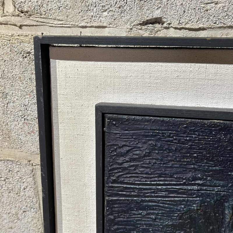 MACKOWIAK ERWIN, tableau abstrait belge, peintre huile sur panneau, ca 1960