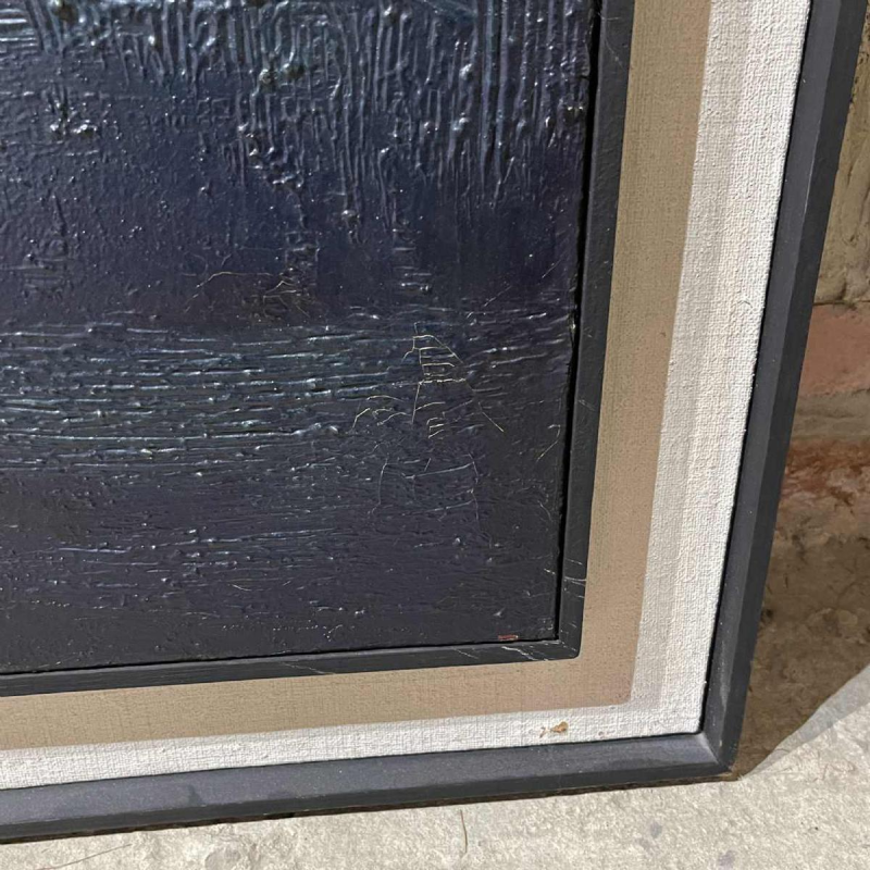 MACKOWIAK ERWIN, Belgisch abstract schilderij, olieverf op paneel, ca 1960