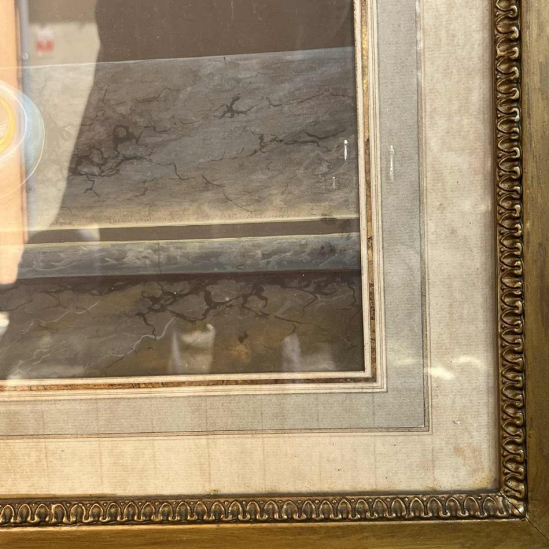 ‘Bunch of flowers’ still life painting, gouache on paper, ca 1830