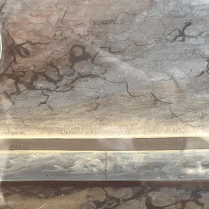 “Boeket bloemen” stilleven, schilderij gouache op papier, ca 1830