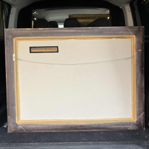 FLORY ROLAND "Retour de pêche" peinture, huile sur panneau, ca 1945