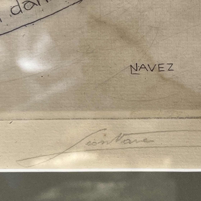 Leon NAVEZ door Jean NAVEZ "R Vivier & A Marin" paar Art Deco gravures aquatint