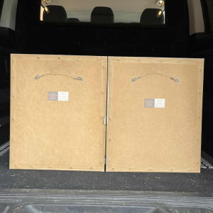 Leon NAVEZ par Jean NAVEZ "R Vivier & A Marin" paire de gravure aquatinte Art Déco