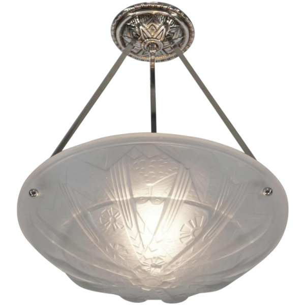 Muller frères : suspension art déco, France 1930