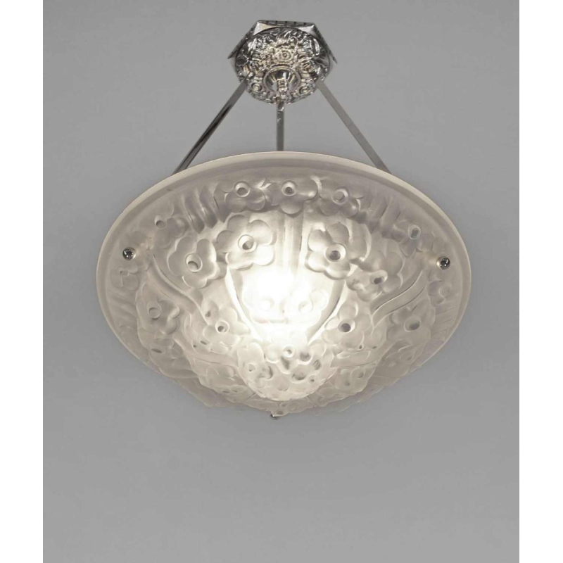 DEGUÉ : suspension art déco. France 1930