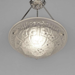 DEGUÉ : French art deco pendant ... 1930 chandelier France