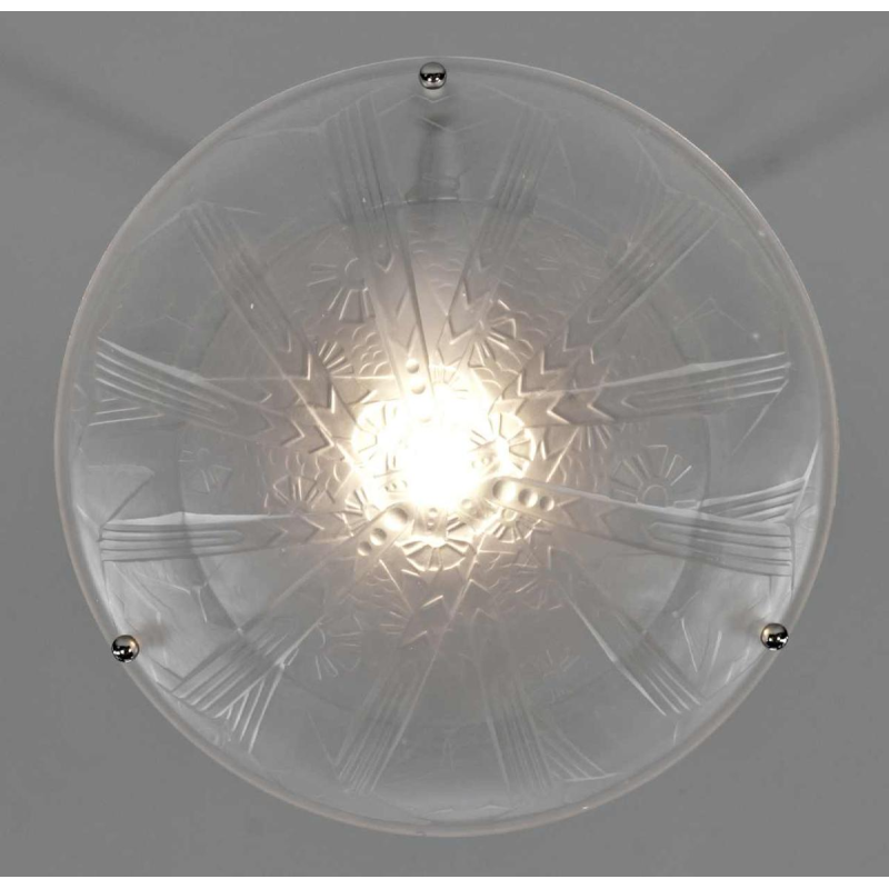 Muller freres : Franse 1930 art deco hanglamp