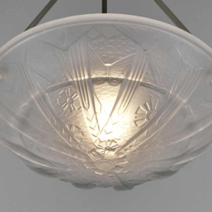 Muller freres : Franse 1930 art deco hanglamp