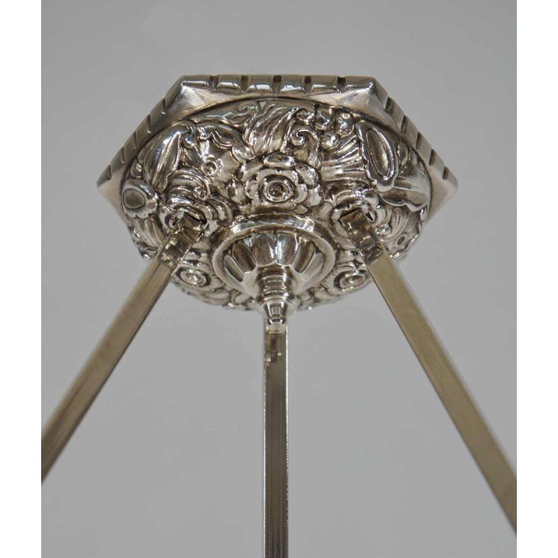 DEGUÉ : French art deco pendant ... 1930 chandelier France