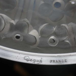 DEGUÉ : French art deco pendant ... 1930 chandelier France