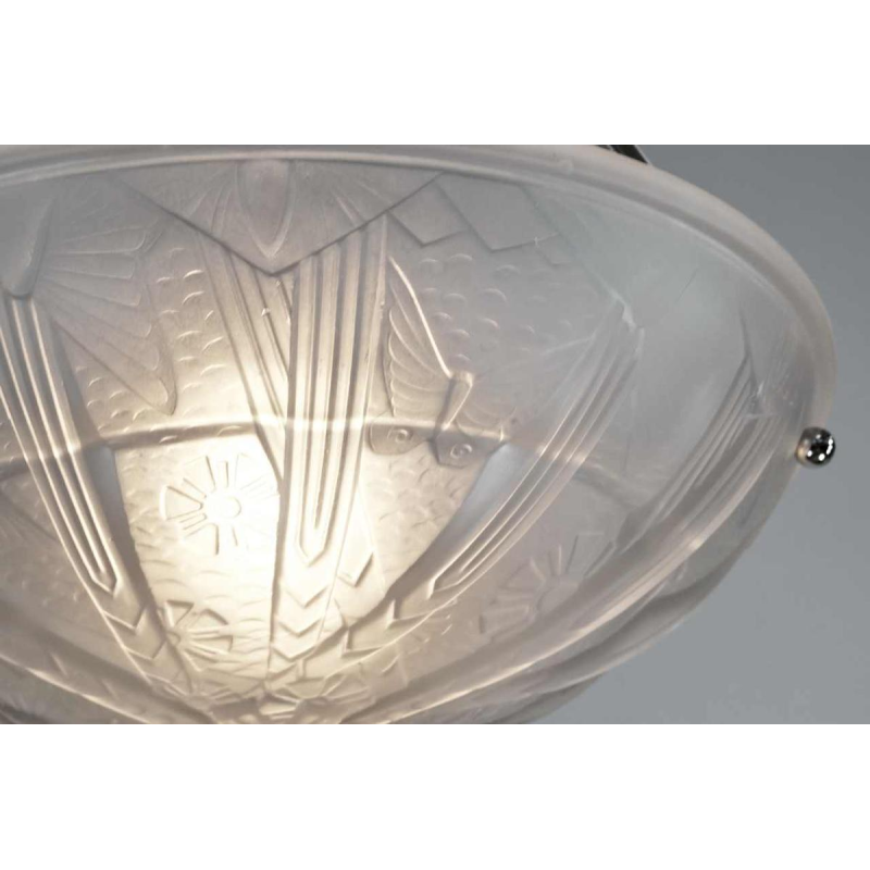 Muller freres : Franse 1930 art deco hanglamp
