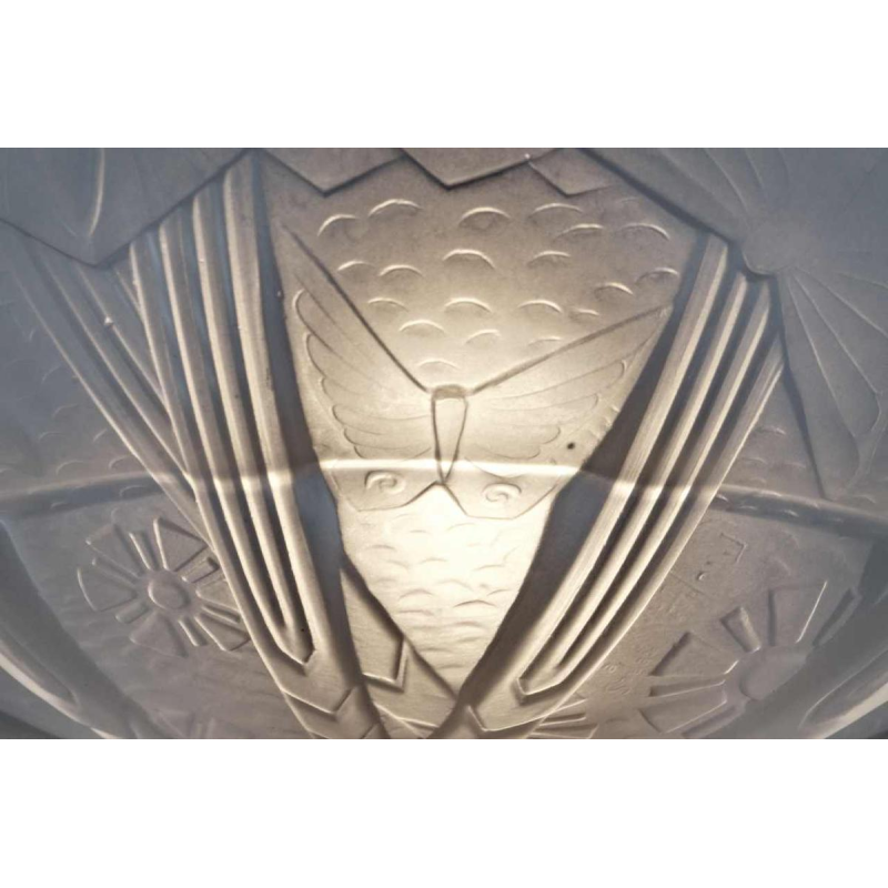 Muller freres : Franse 1930 art deco hanglamp