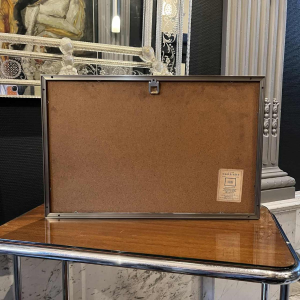 RENÉ MELS (Meulemans) ingelijste set van 2 x abstract expressionistische etsen, ca 1945