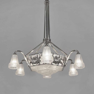 Ollier & Hanots : Franse 1930 art deco kroonluchter