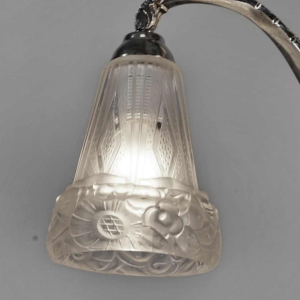 OLLIER & Hanots : grand lustre art déco, France 1930