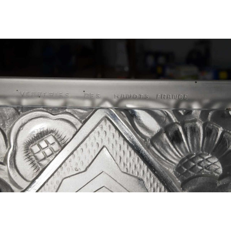 OLLIER & Hanots : grand lustre art déco, France 1930