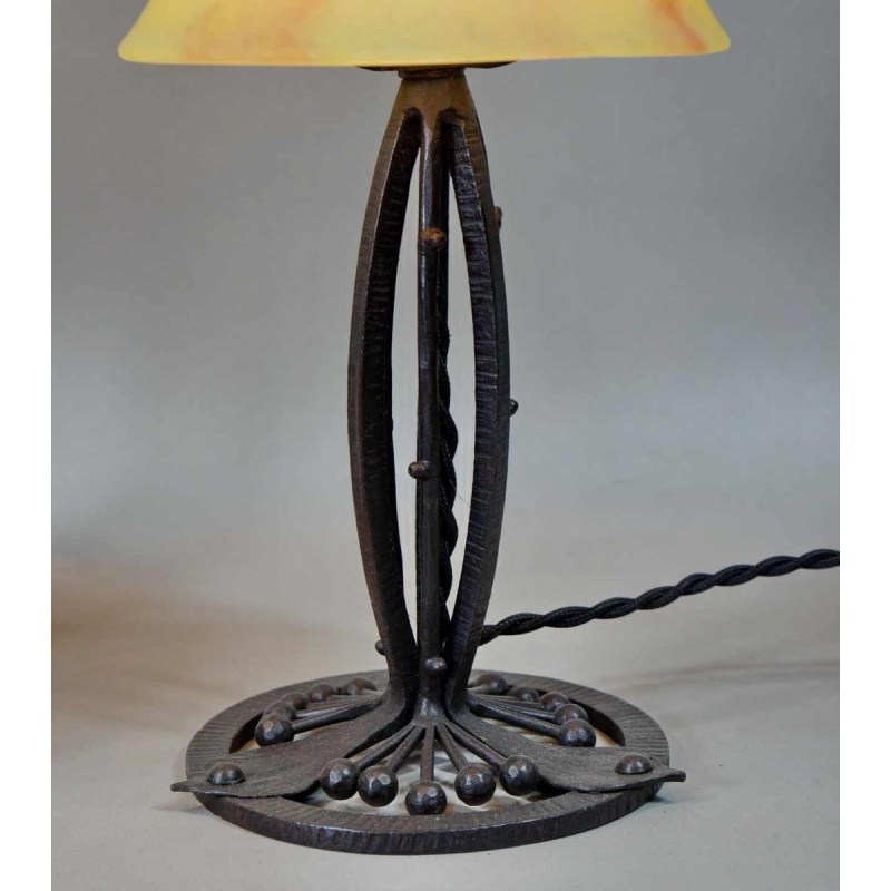 Daum & E.Gauthier : a pair of French art deco lamps.. 1930 France