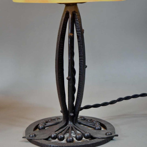 Daum et Edmond Gauthier : paire des lampes art déco. France 1930