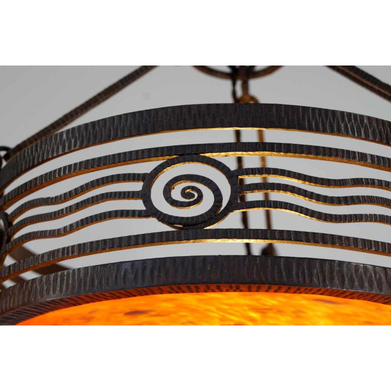 Schneider & Fournet : lustre art déco. France 1930