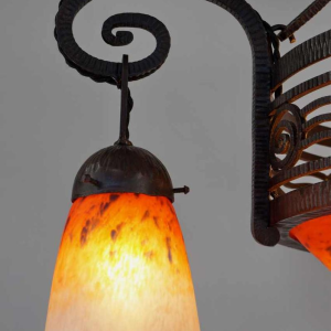 Schneider & Fournet : lustre art déco. France 1930