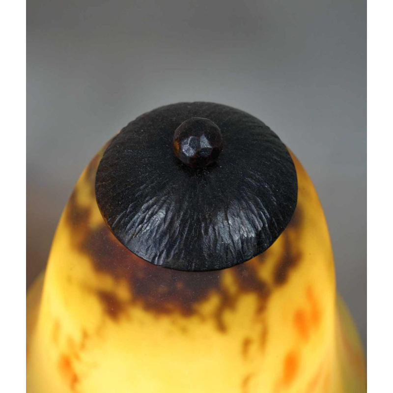 Daum et Edmond Gauthier : paire des lampes art déco. France 1930