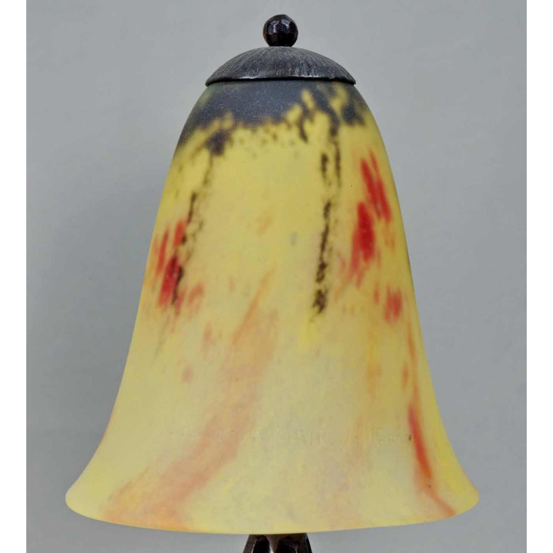 Daum & E.Gauthier : a pair of French art deco lamps.. 1930 France