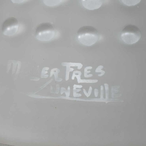 Muller freres : een paar Franse 1930 art deco lampen