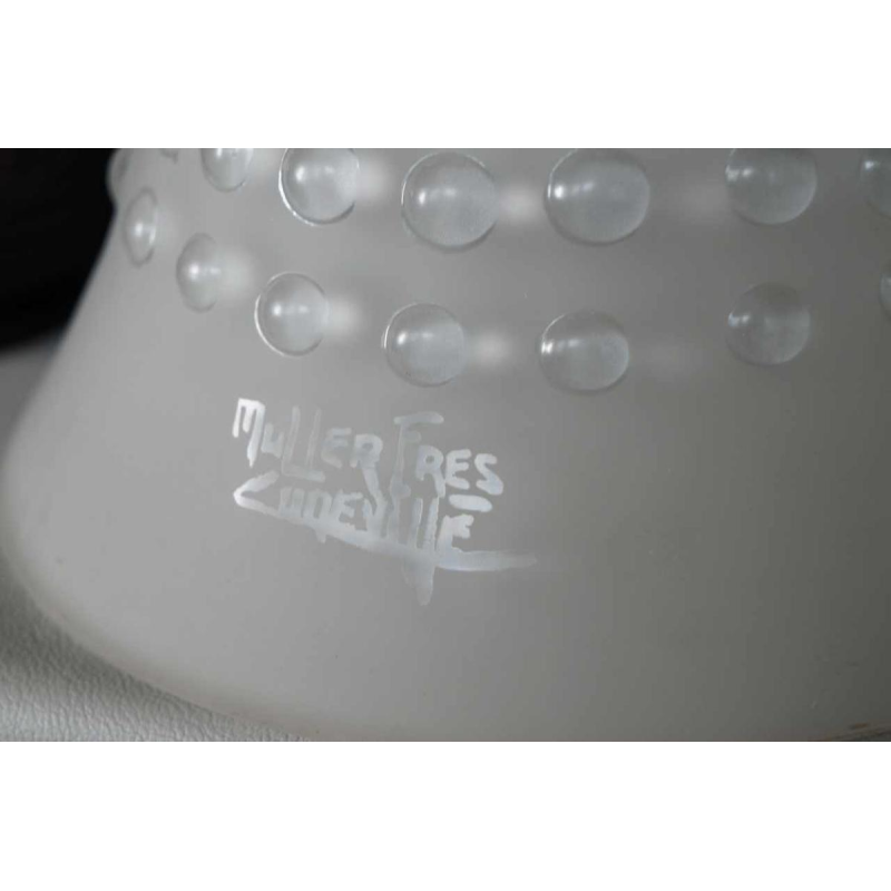 muller frères : paire des lampes art déco. France 1930