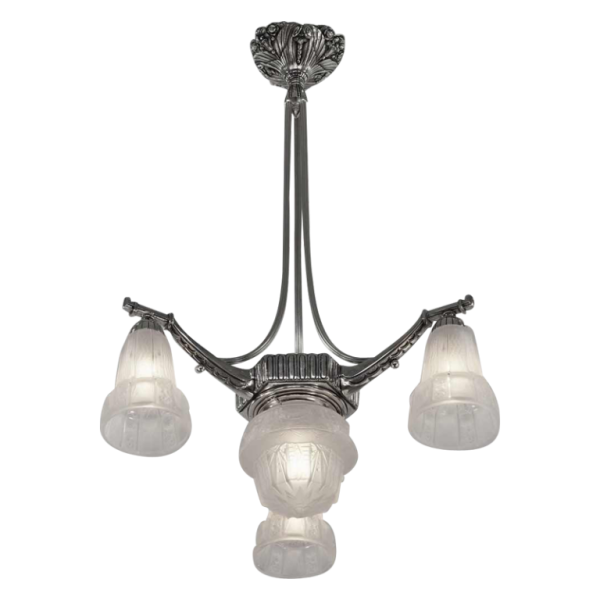 Muller frères : lustre art déco. France 1930