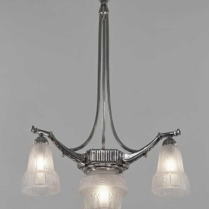 Muller frères : French art deco chandelier ... 1930 France