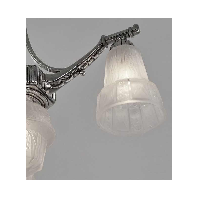 Muller frères : lustre art déco. France 1930