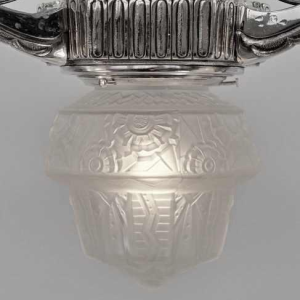 Muller frères : French art deco chandelier ... 1930 France