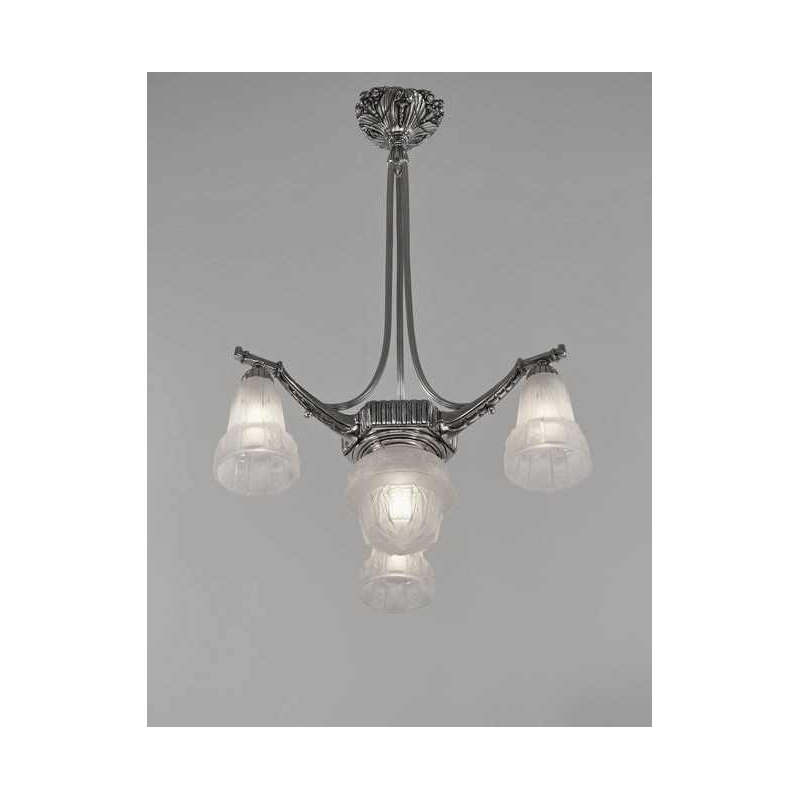 Muller frères : lustre art déco. France 1930