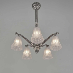 Degué : Franse 1930 art deco kroonluchter