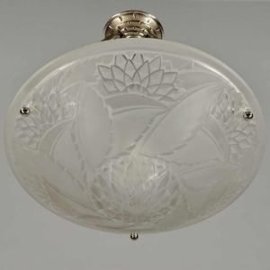 Viarmé : French art deco pendant ... 1930 chandelier France