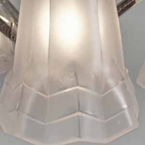 Degué : French art deco chandelier ... 1930 France