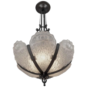 B.Morin : lustre art déco. France 1930