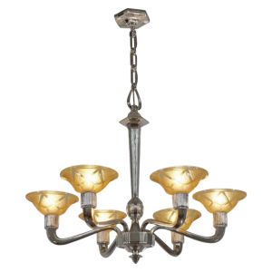 Hanots : Franse 1930 art deco kroonluchter