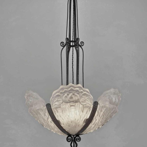 B.Morin : lustre art déco. France 1930