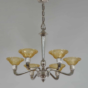 Hanots : Franse 1930 art deco kroonluchter