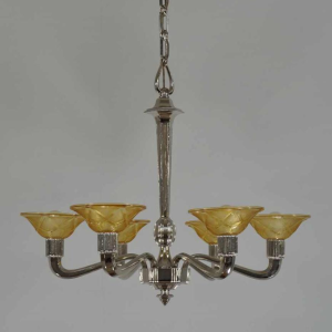 Hanots : lustre art déco, France 1930