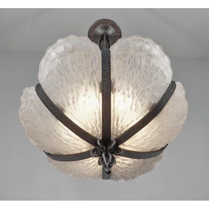 B.Morin : French art deco chandelier ... 1930 France