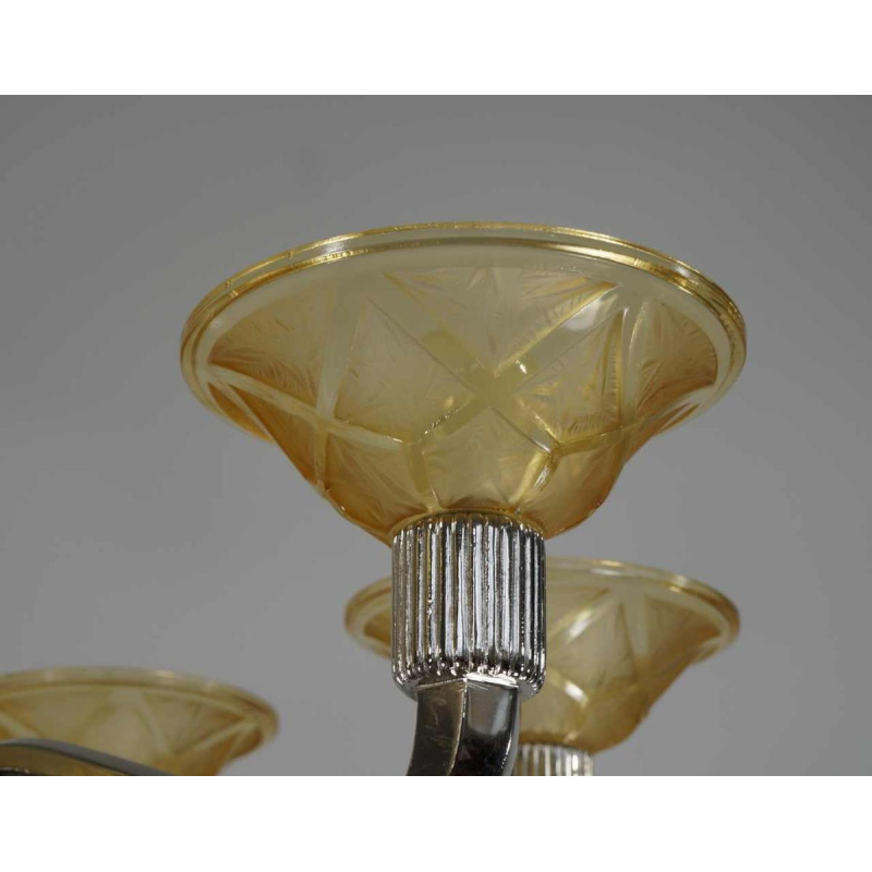 Hanots : Franse 1930 art deco kroonluchter