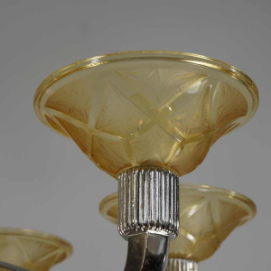 Hanots : Franse 1930 art deco kroonluchter