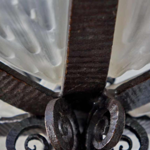 B.Morin : French art deco chandelier ... 1930 France