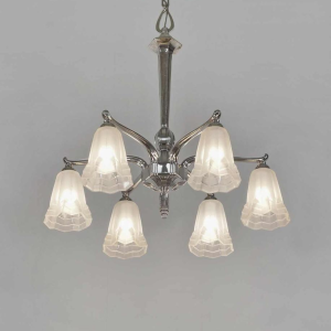 Degué : lustre art déco, France 1930