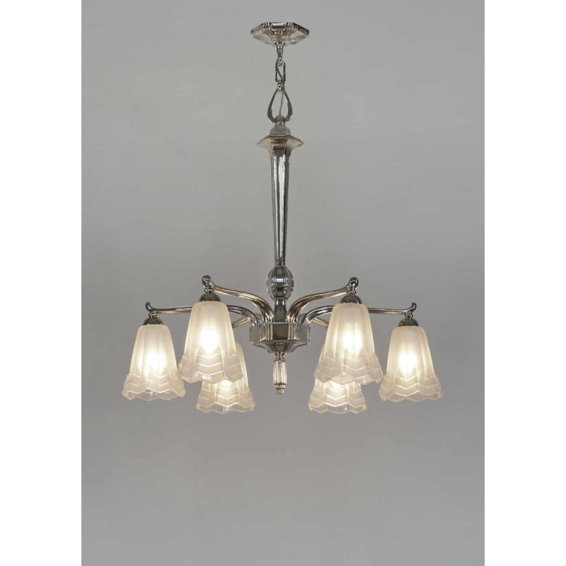 Degué : lustre art déco, France 1930