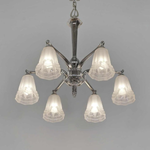 Degué : lustre art déco, France 1930