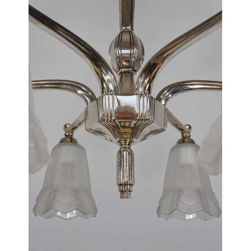 Degué : lustre art déco, France 1930