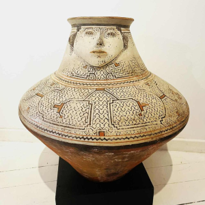 Shipibo anthropomorphic jar Peru